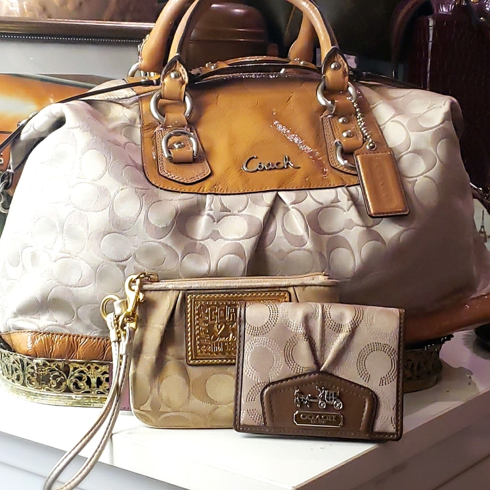 Gorgeous Coach Ashley Signature Sateen- Bag Only